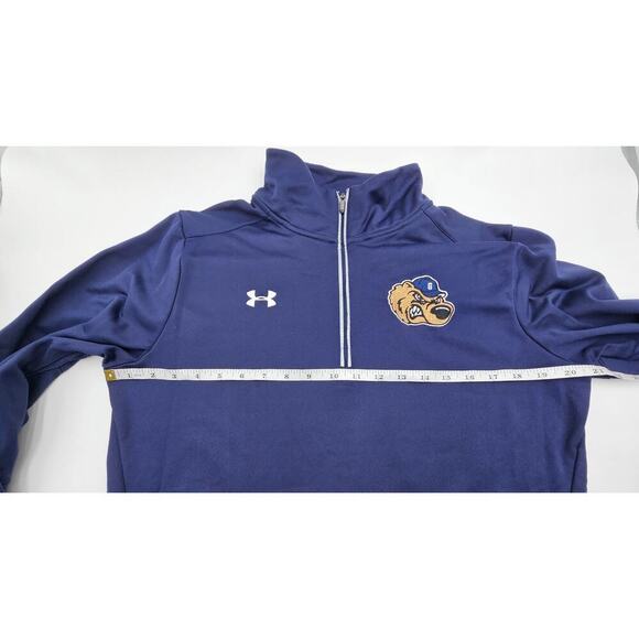 Under Armour Women's M Navy Loose Gateway Grizzlies Long Sleeve Quarter Zip - Picture 5 of 9